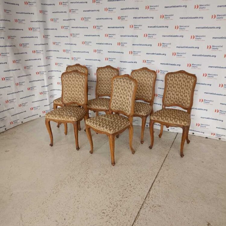6 Sedie in stile Luigi XV