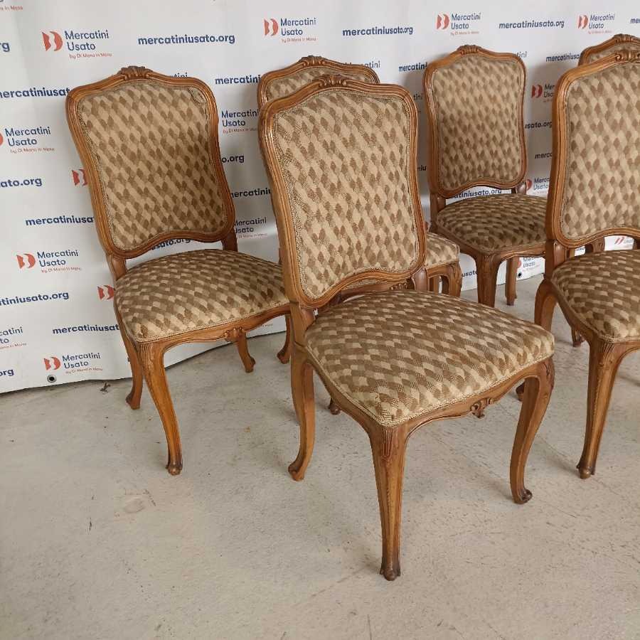 6 Sedie in stile Luigi XV - immagine 3