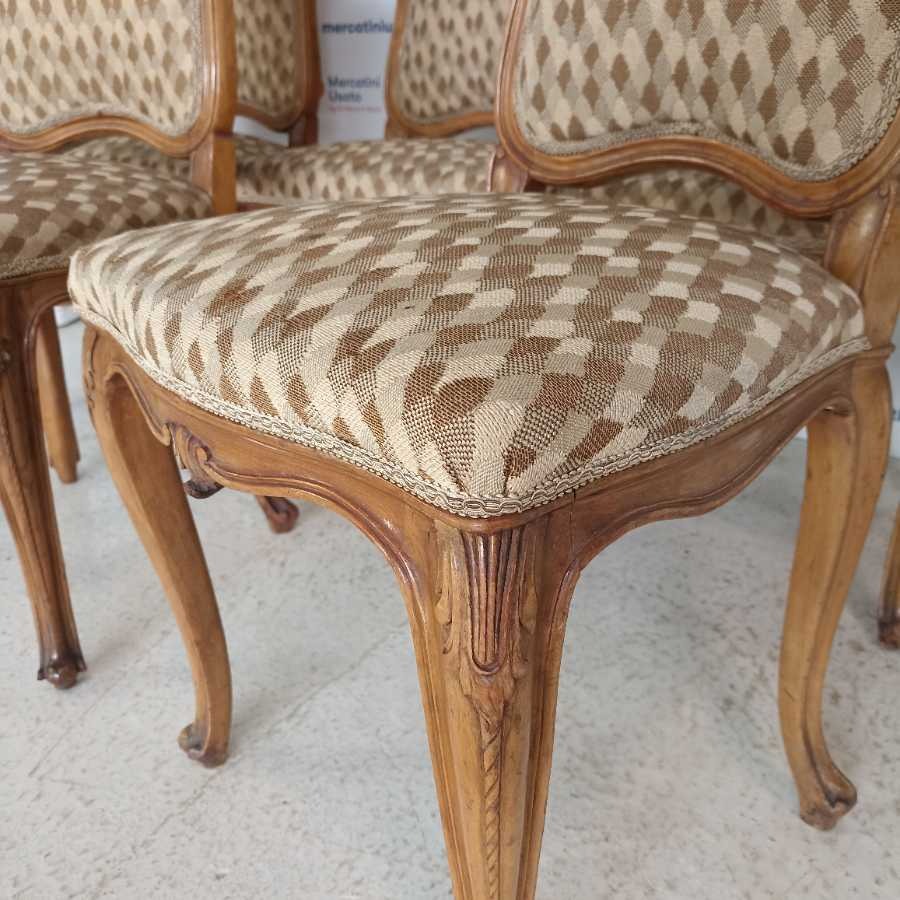 6 Sedie in stile Luigi XV - immagine 5