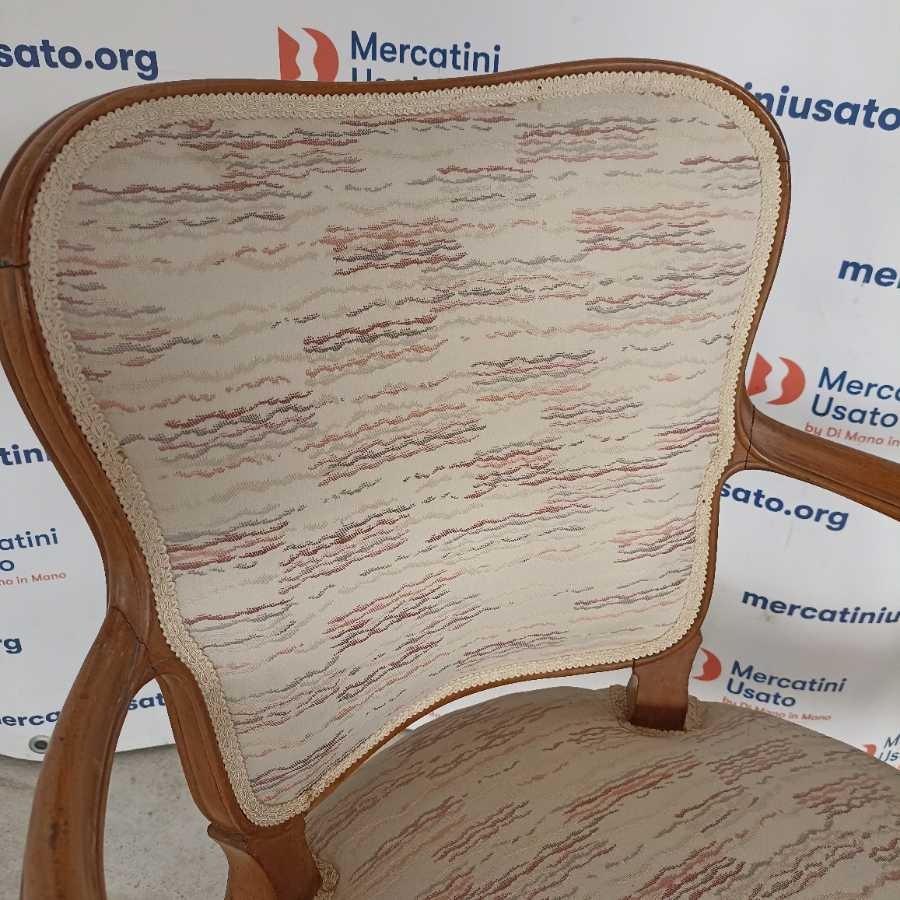 Coppia Sedie con braccioli stile Luigi XV - immagine 6