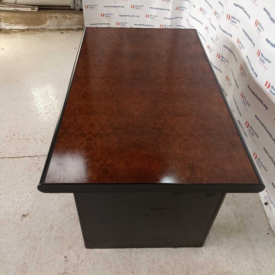 Grande Scrivania con Radica anni 70-80 - immagine 3