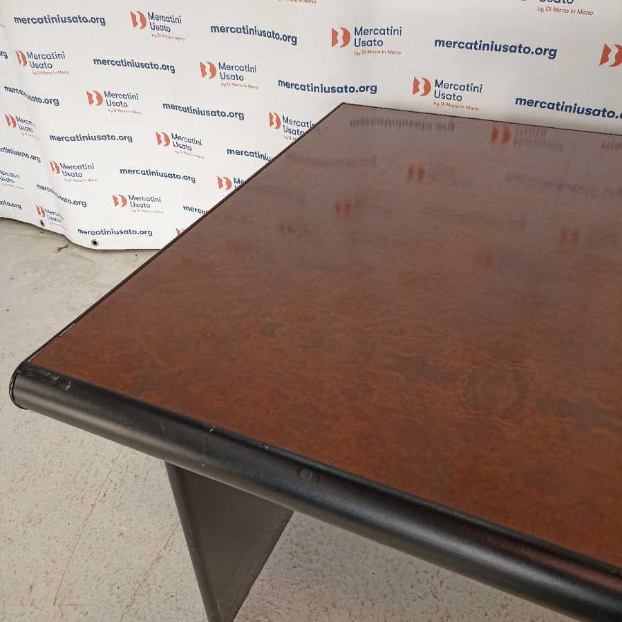 Grande Scrivania con Radica anni 70-80 - immagine 4