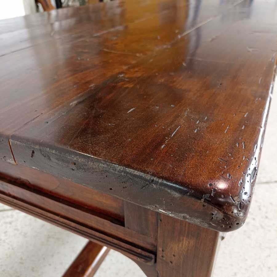 Grande Tavolo in Pioppo tinto Noce - immagine 5