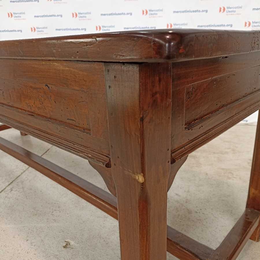 Grande Tavolo in Pioppo tinto Noce - immagine 6