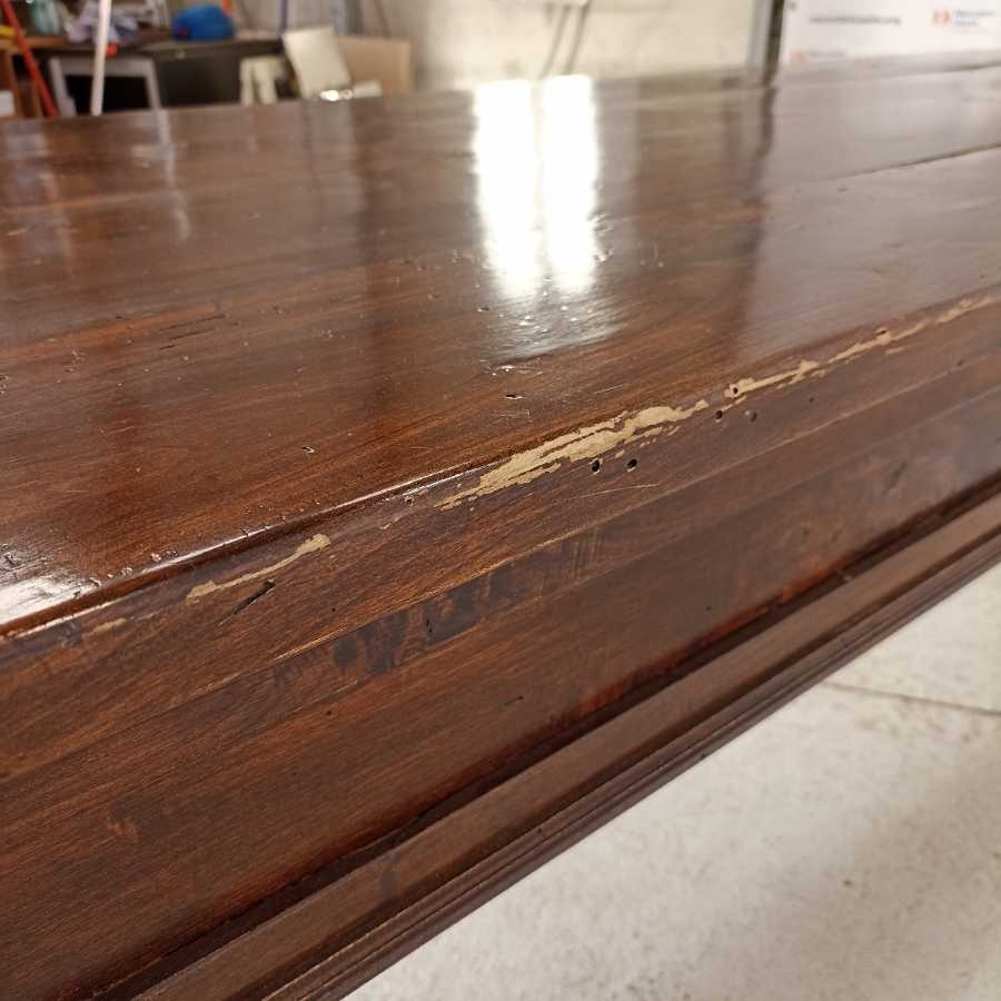 Grande Tavolo in Pioppo tinto Noce - immagine 7