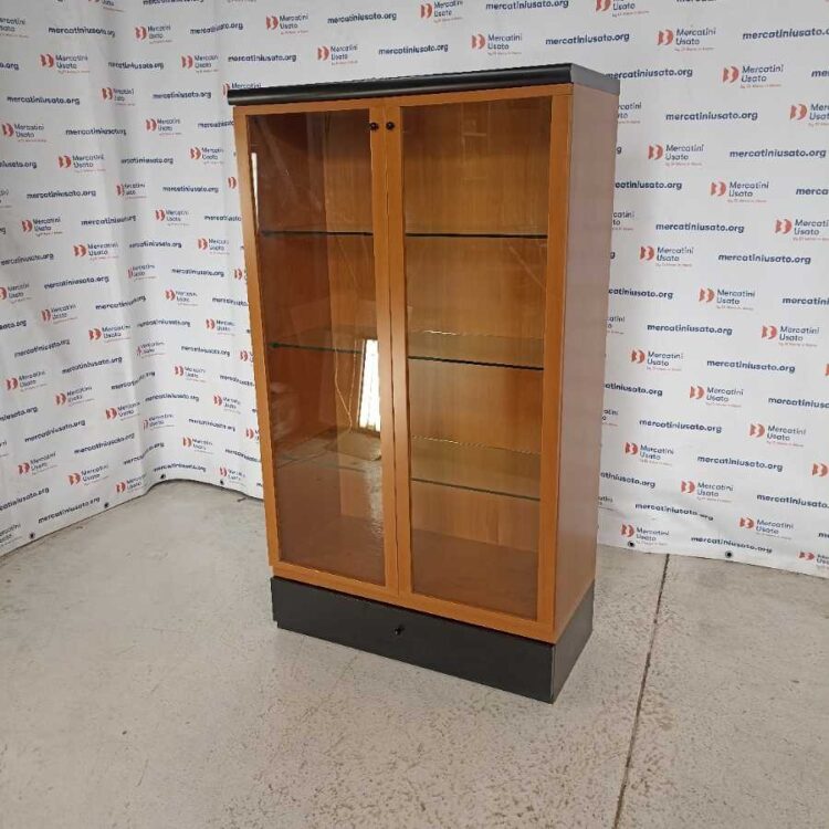 Vetrina a 2 ante con cassetto