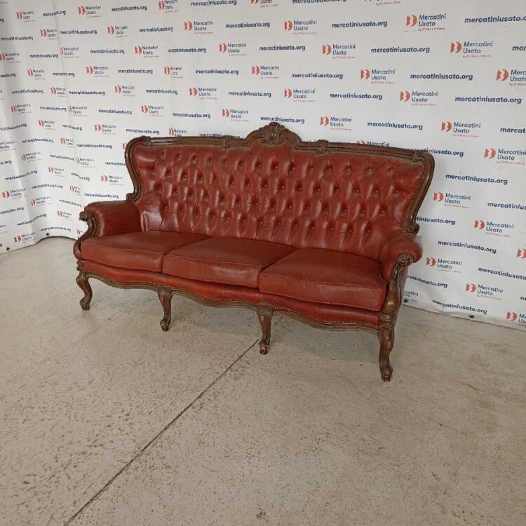 Divano stile Barocco in similpelle