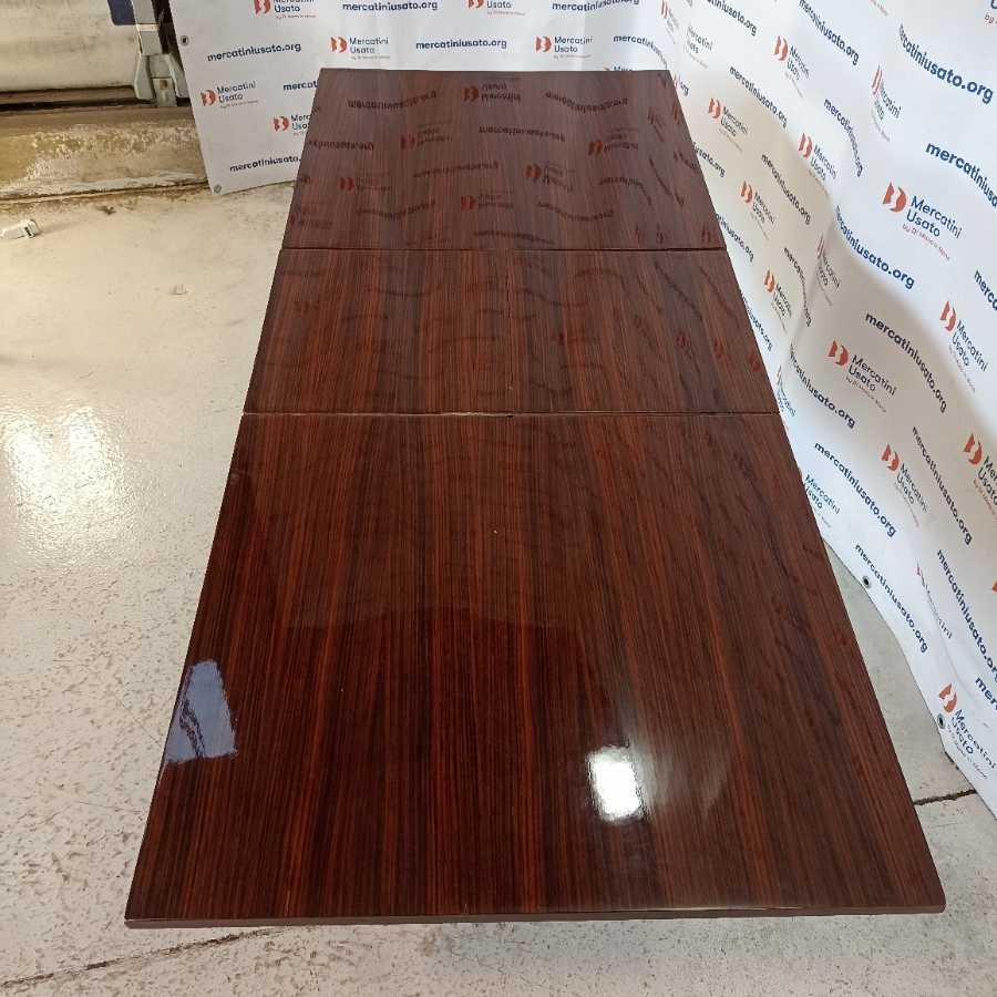 Tavolo Vintage allungabile con legno esotico - immagine 3