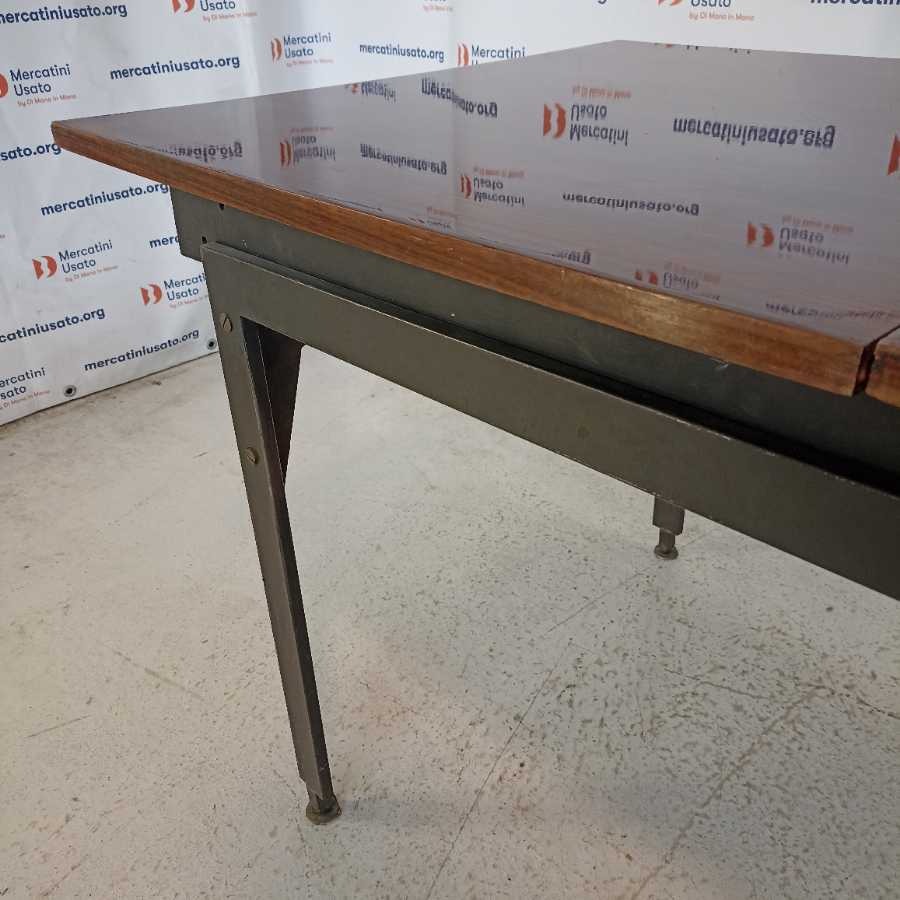 Tavolo Vintage allungabile con legno esotico - immagine 6