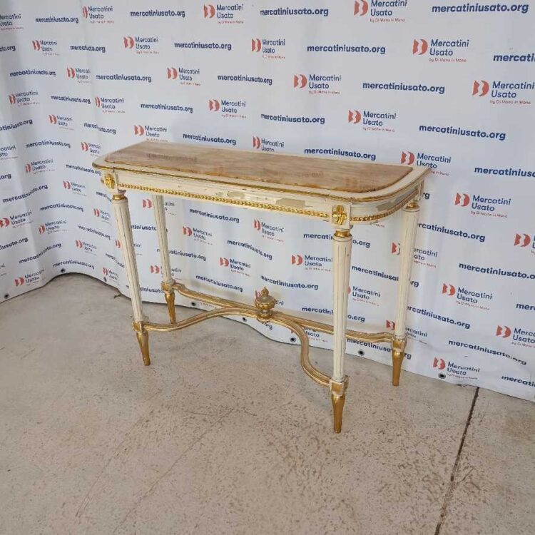 Consolle con marmo stile Barocco