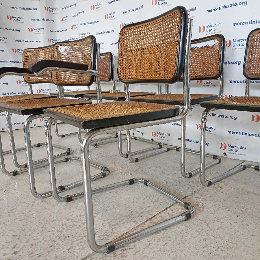 Set 7 Sedie stile Cesca Vintage - immagine 6