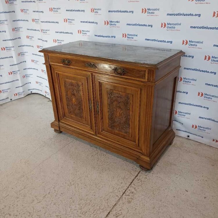 Credenza Rustica con marmo e cassetti
