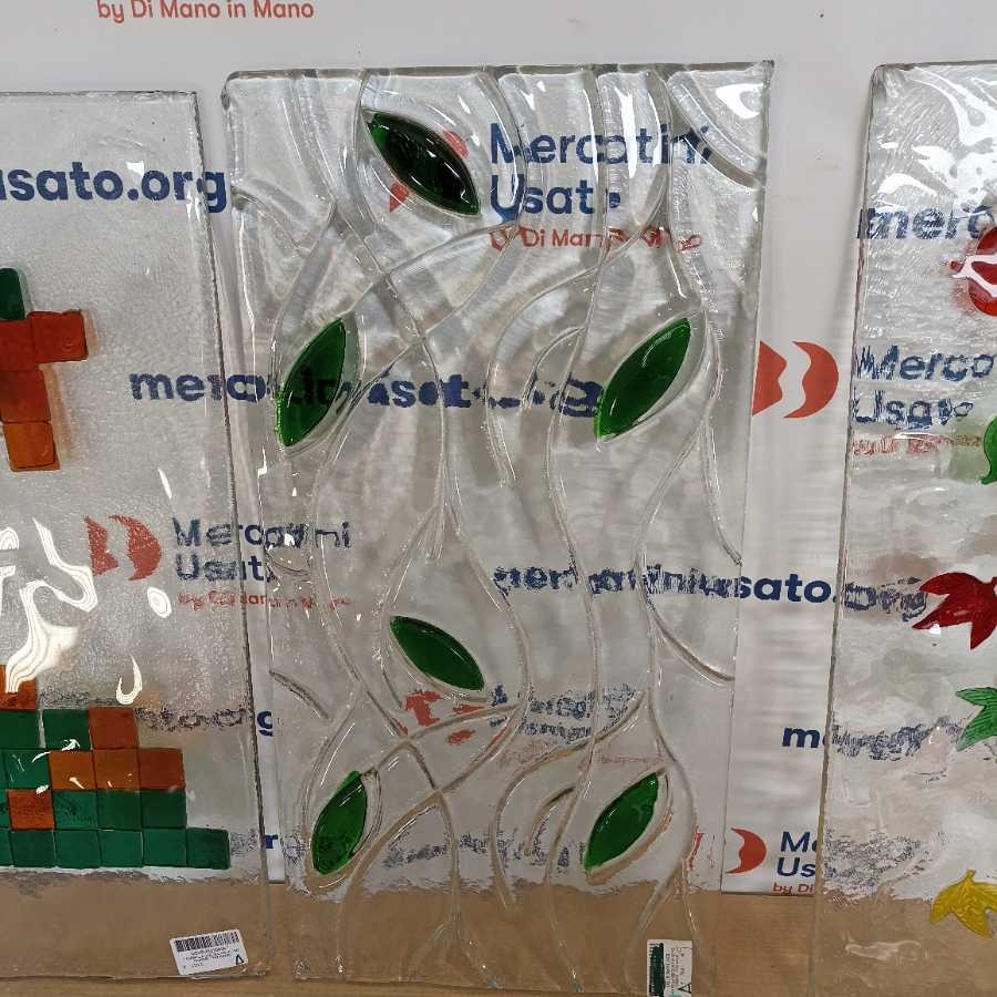 3 Formelle Decorative In Vetro Fusione Murano Itre - immagine 3