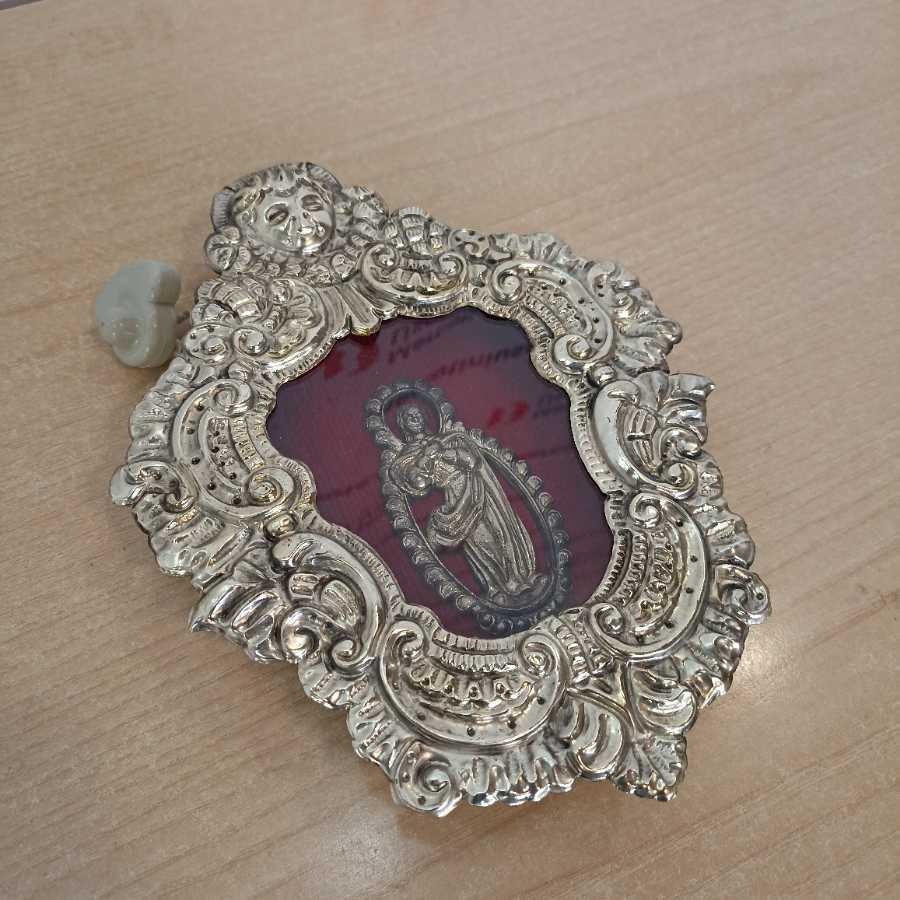 Madonna In Lamierino Sbalzato Primi '900 - immagine 3