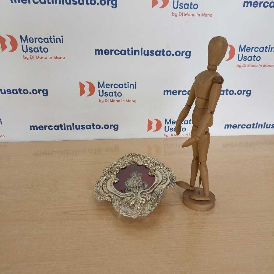 Giuseppe Con Bambino In Lamierino Sbalzato Primi '900 - immagine 2