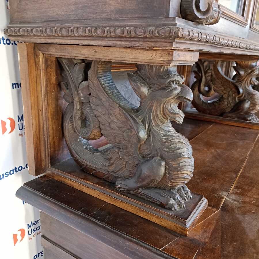 Credenza a doppio Neorinascimento - immagine 8