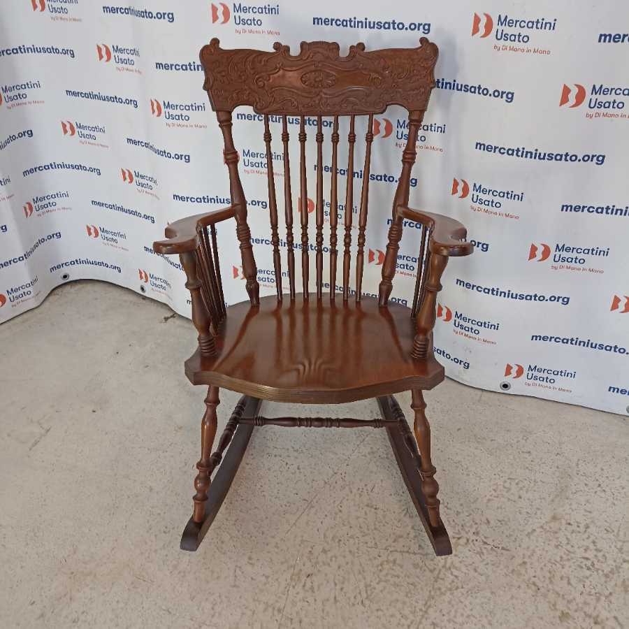 Sedia a Dondolo stile Chester - immagine 2