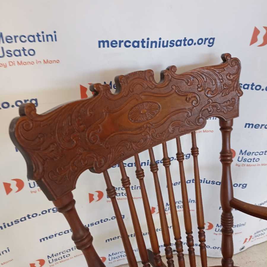 Sedia a Dondolo stile Chester - immagine 3