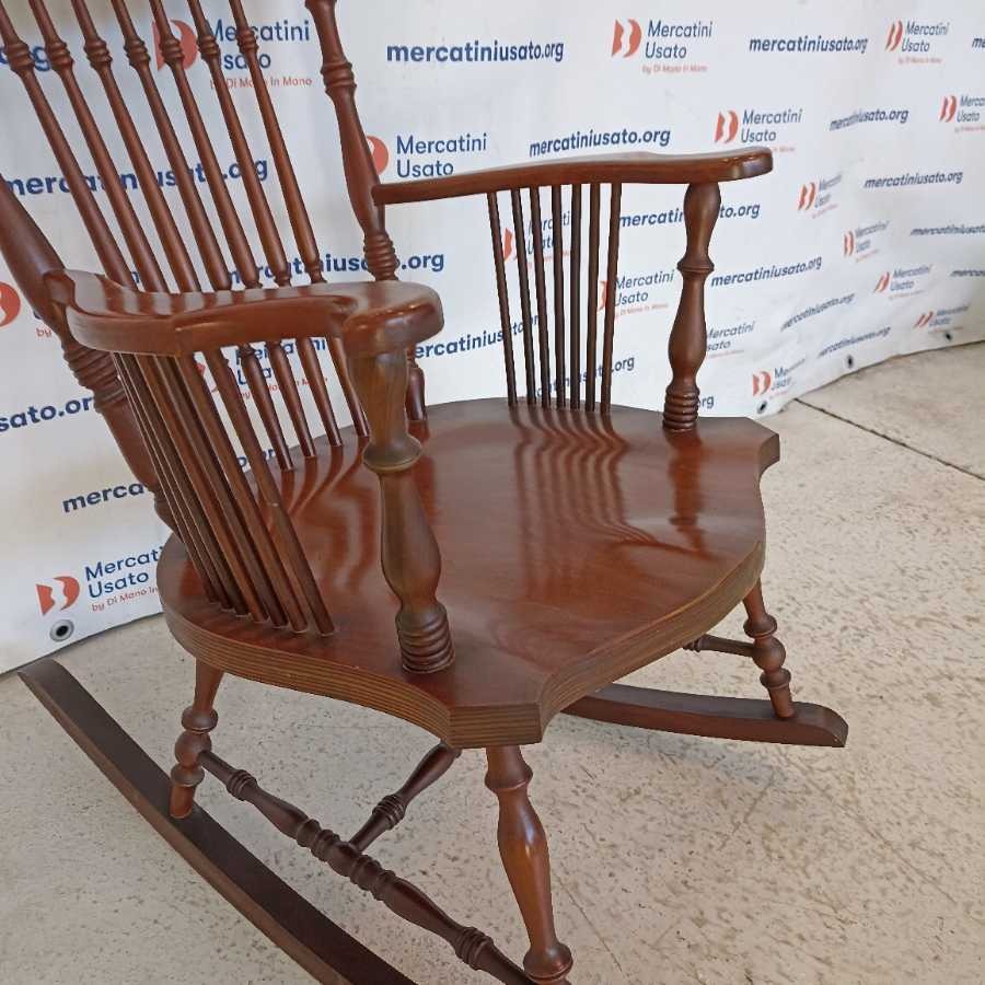 Sedia a Dondolo stile Chester - immagine 4