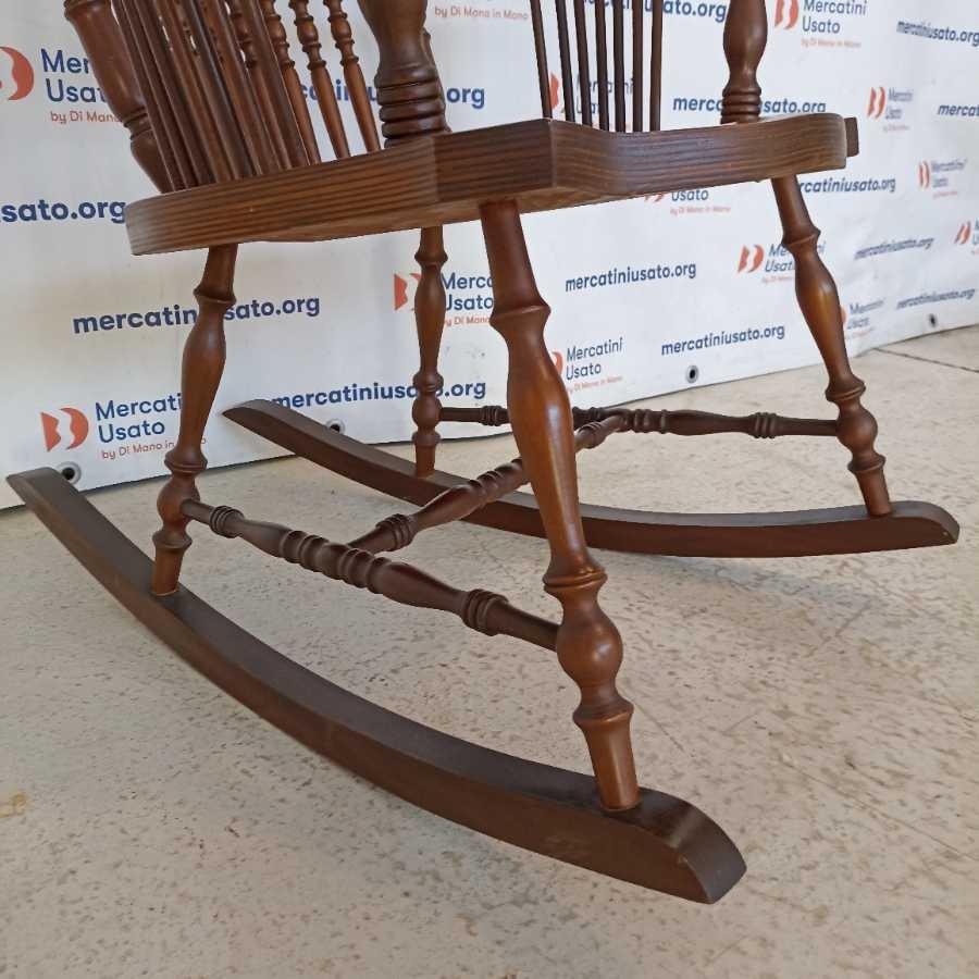 Sedia a Dondolo stile Chester - immagine 5