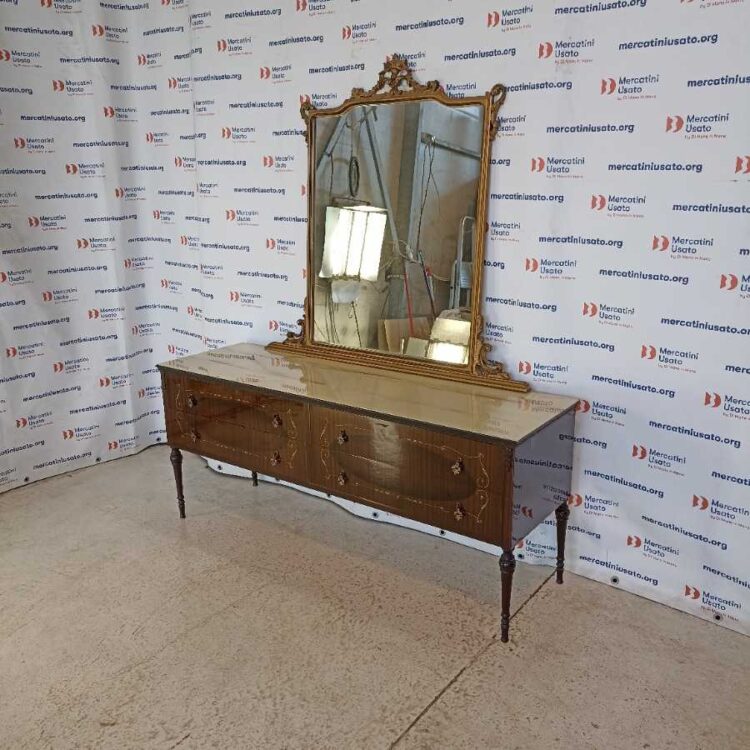 Sideboard con Specchio Vintage anni 70