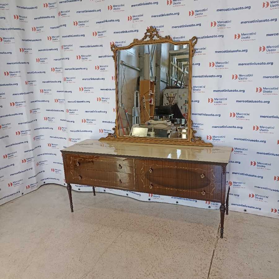 Sideboard con Specchio Vintage anni 70 - immagine 2