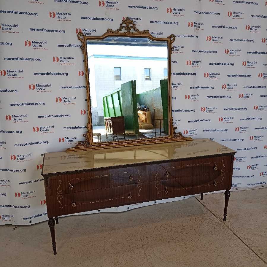 Sideboard con Specchio Vintage anni 70 - immagine 3