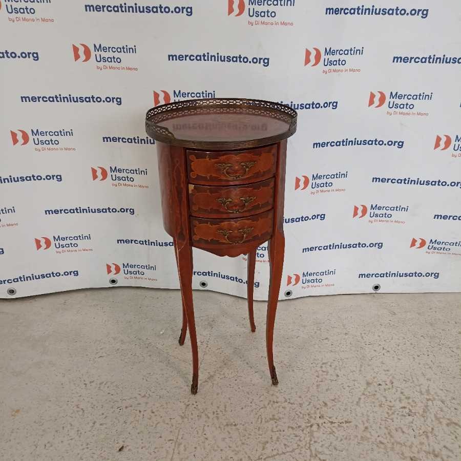 Comodino stile Luigi XV con gamba alta - immagine 2