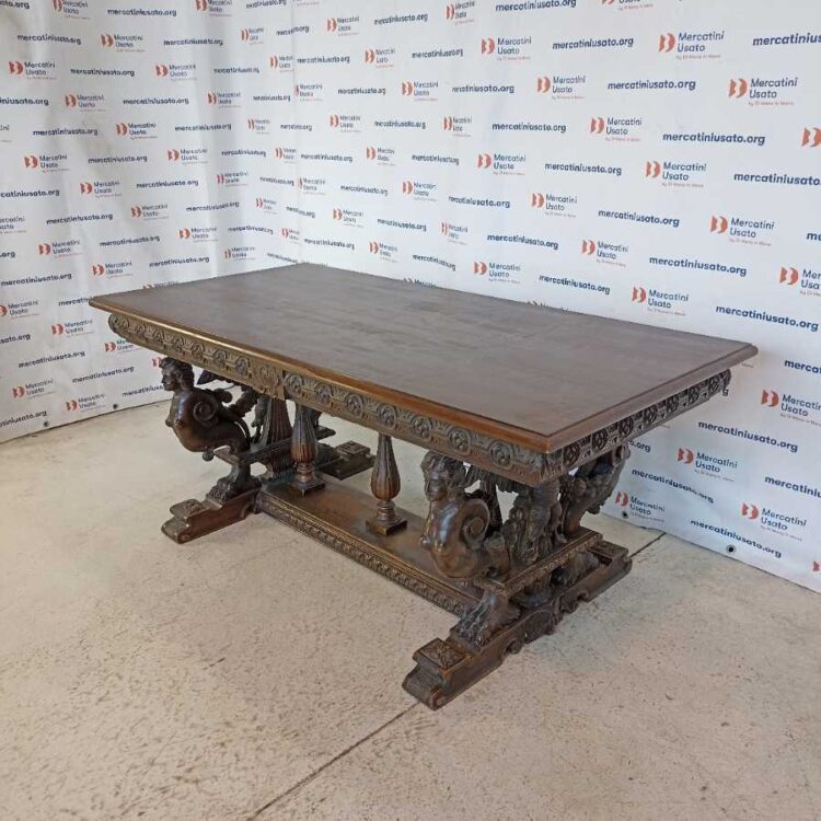 Tavolo Neorinascimento Antico primi 900