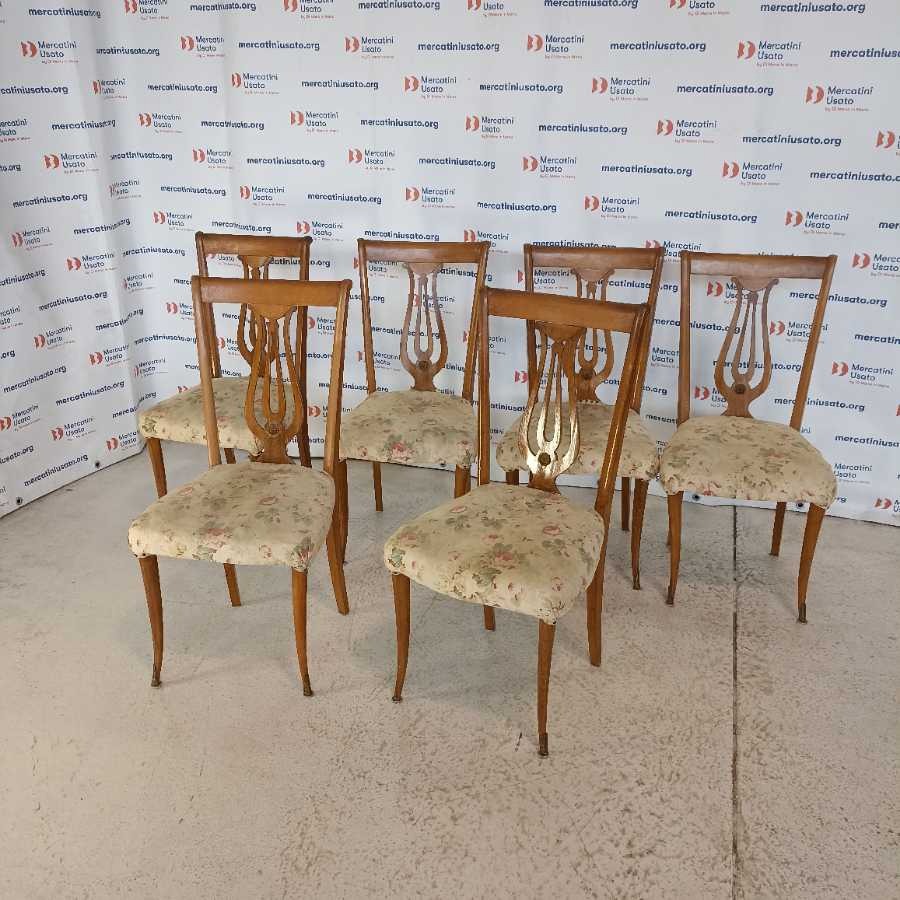 6 Sedie stile Inglese metà 900