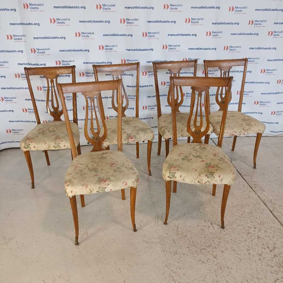 6 Sedie stile Inglese metà 900 - immagine 2