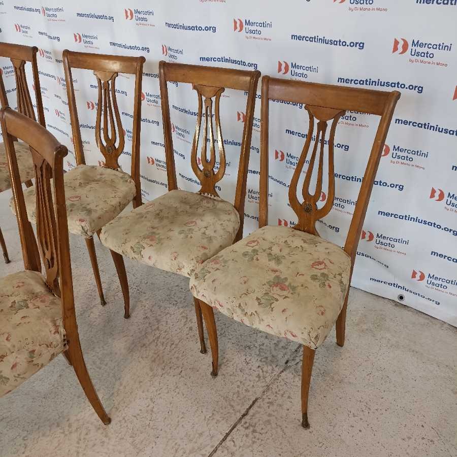 6 Sedie stile Inglese metà 900 - immagine 3