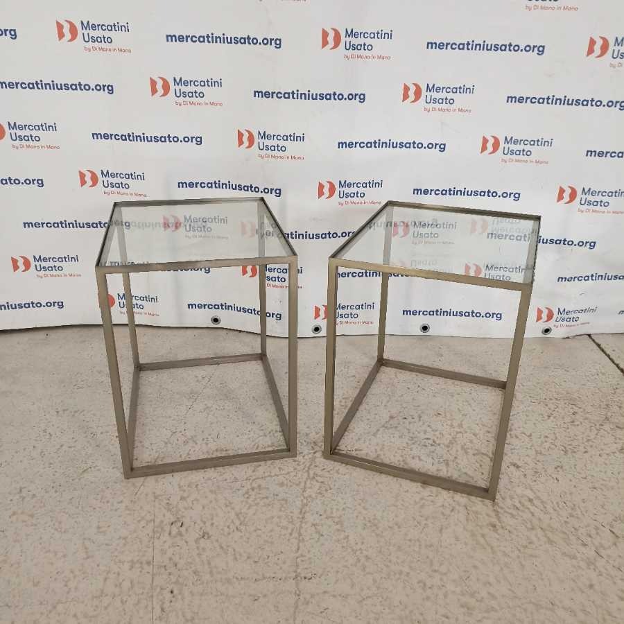 Coppia Tavolini in ferro Vintage - immagine 2