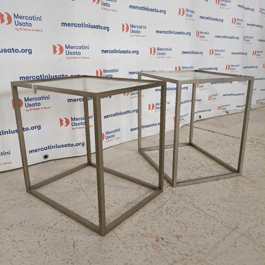 Coppia Tavolini in ferro Vintage - immagine 3