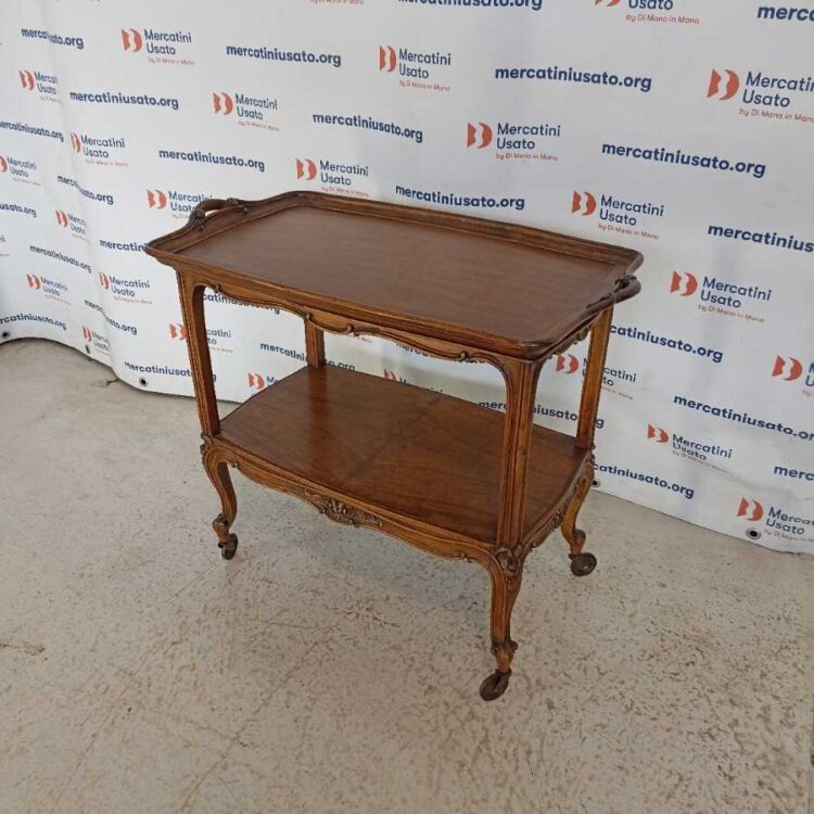 Carrellino con Vassoio di servizio Vintage