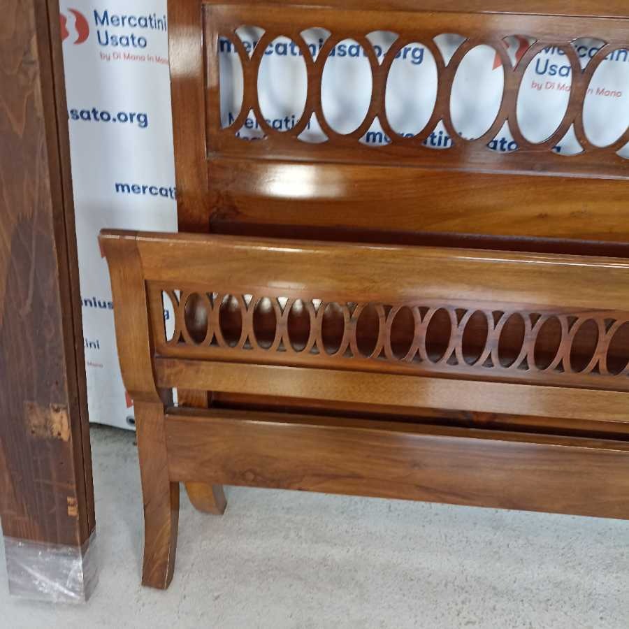 Letto matrimoniale in legno massello - immagine 4