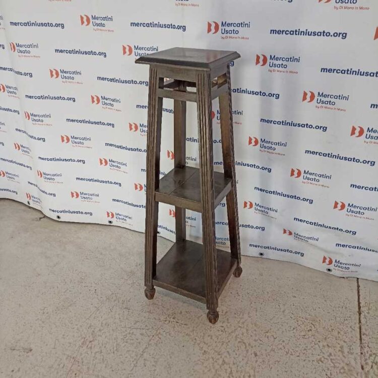 Colonna Portavasi in legno massello