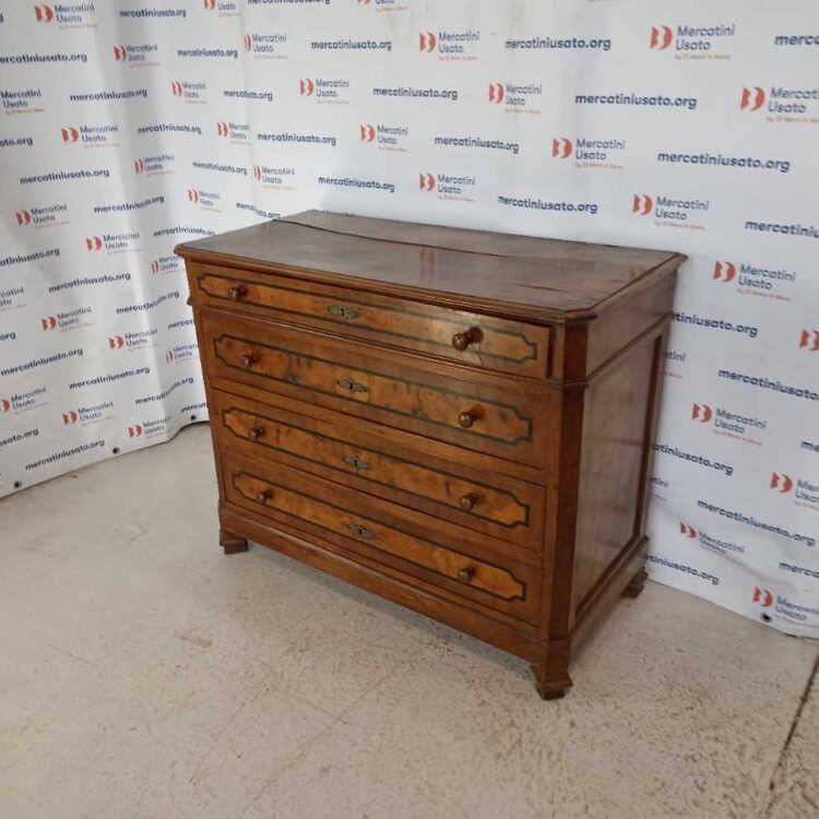 Cassettone in Noce stile Luigi Filippo