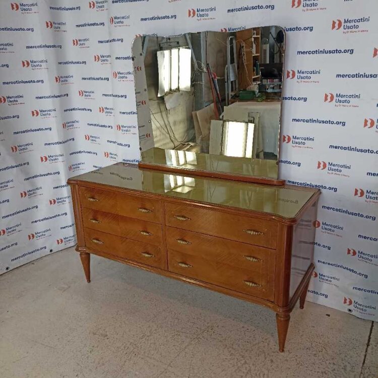 Cassettiera con Specchio Vintage anni 50