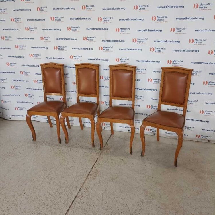 4 Sedie in stile Luigi XV metà 900