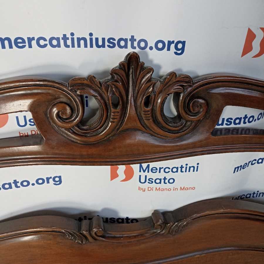 Letto matrimoniale in legno massello - immagine 3