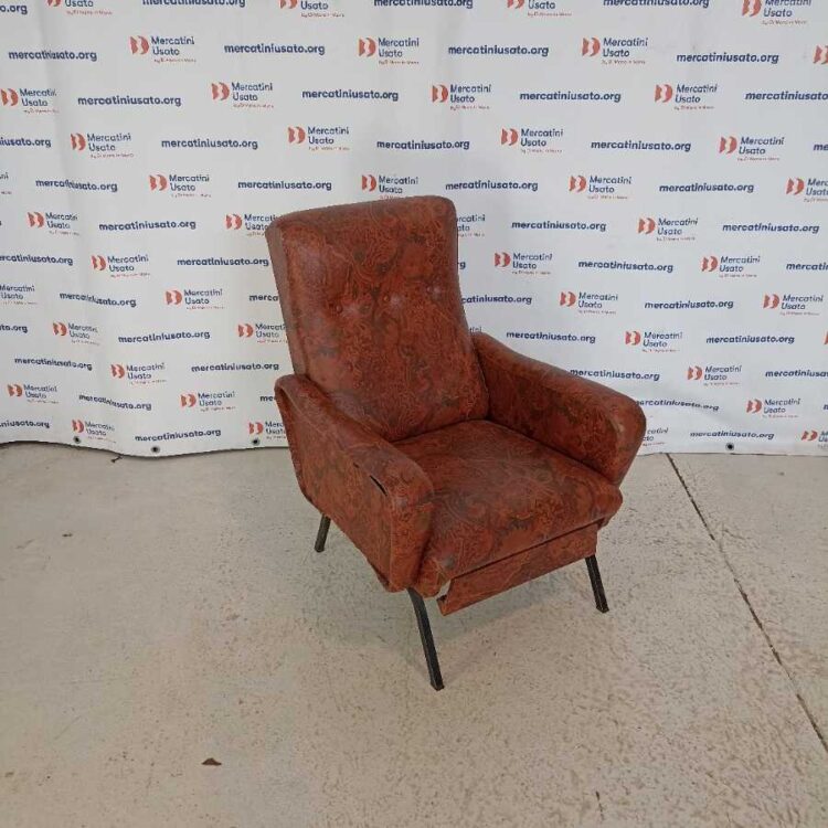 Poltrona Vintage anni 70 in Skai