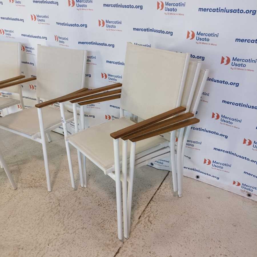 6 Sedie da giardino in alluminio - immagine 6