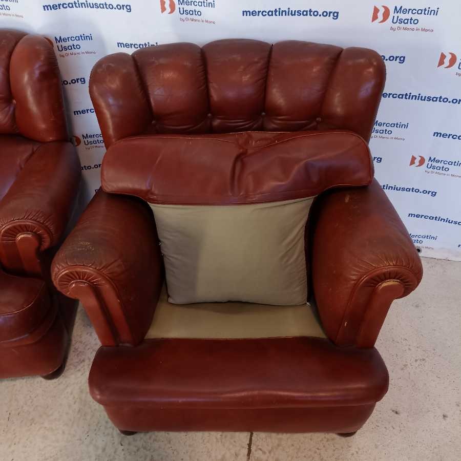 Coppia Poltrone Poltrona Frau vintage - immagine 3