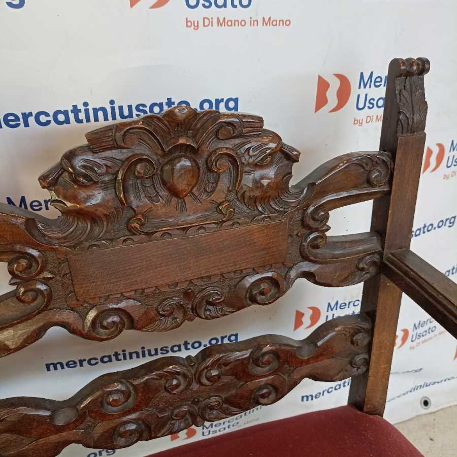 Divanetto 2 posti stile Neorinascimento - immagine 4