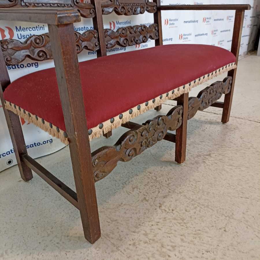 Divanetto 2 posti stile Neorinascimento - immagine 5