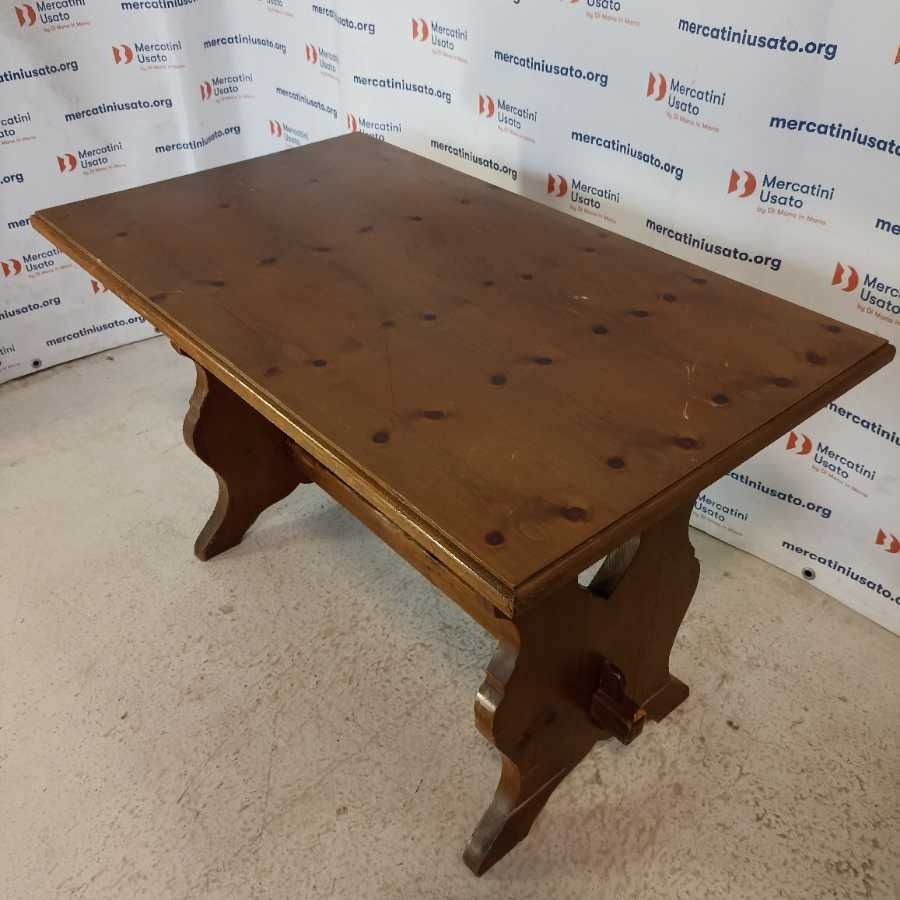Tavolo Rustico da Baita in Abete - immagine 2