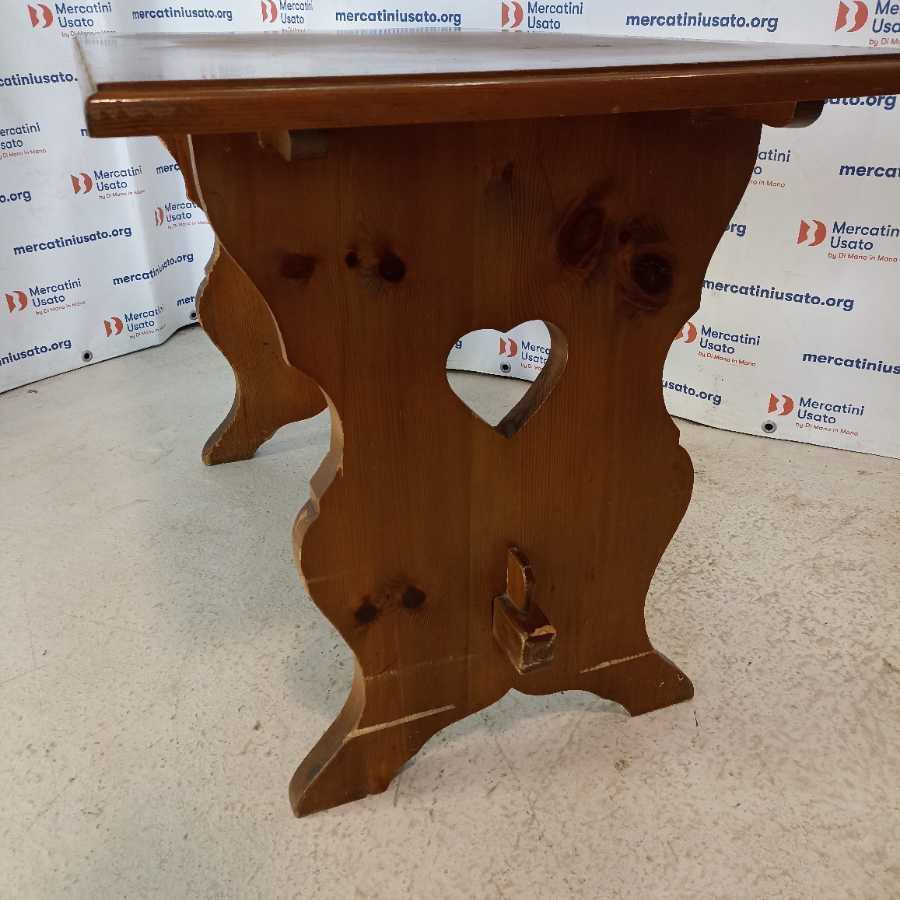 Tavolo Rustico da Baita in Abete - immagine 5