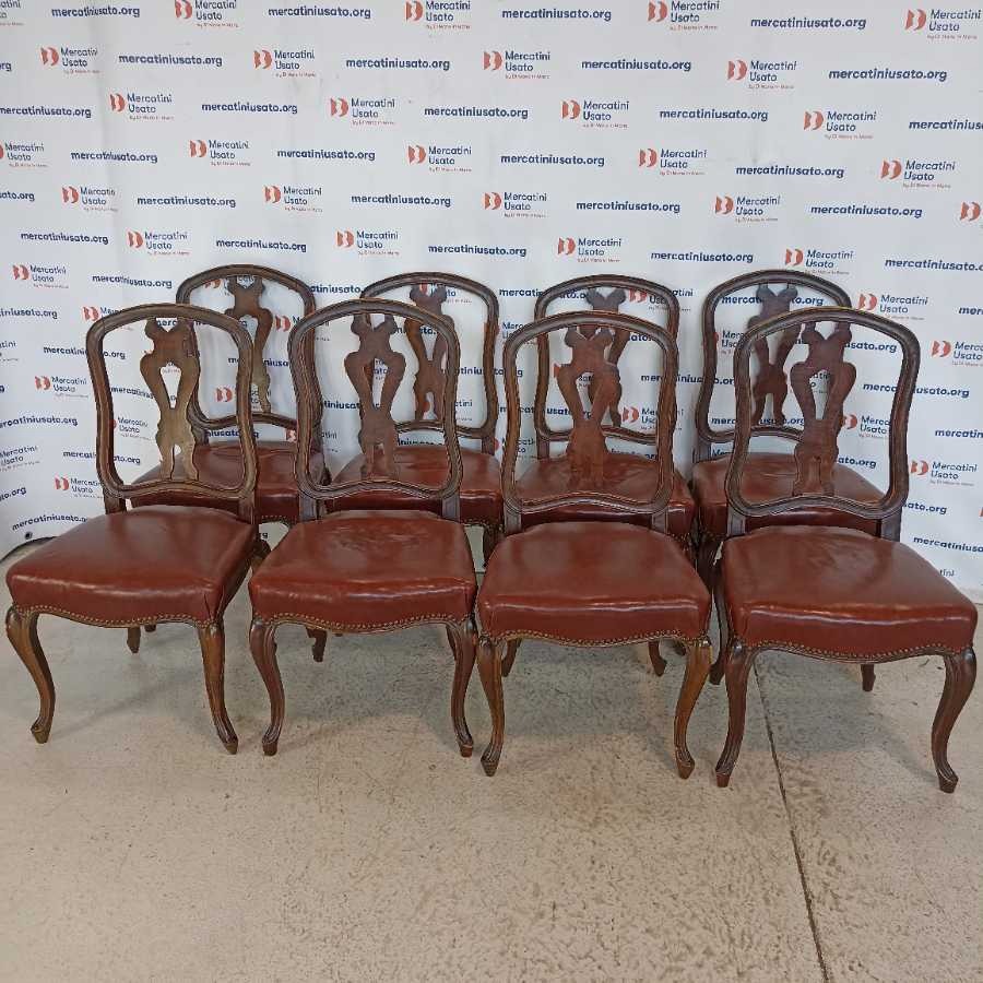 8 Sedie stile Barocco primi 900 - immagine 2