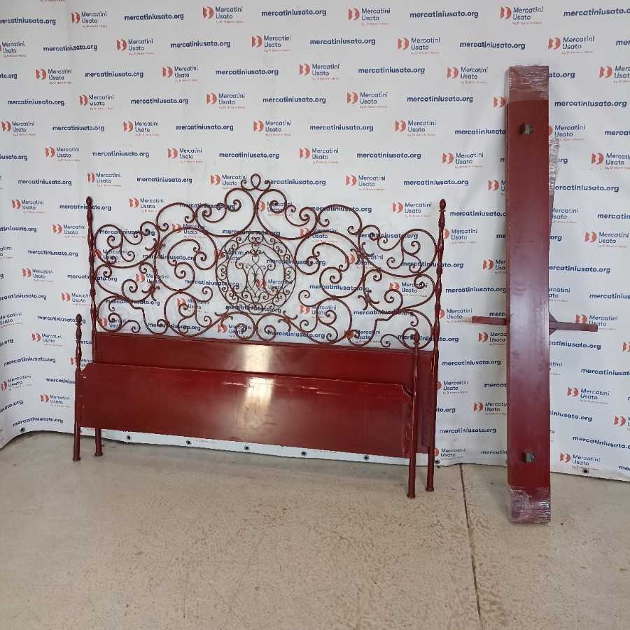 Letto matrimoniale in ferro laccato